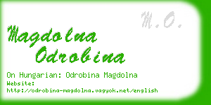 magdolna odrobina business card